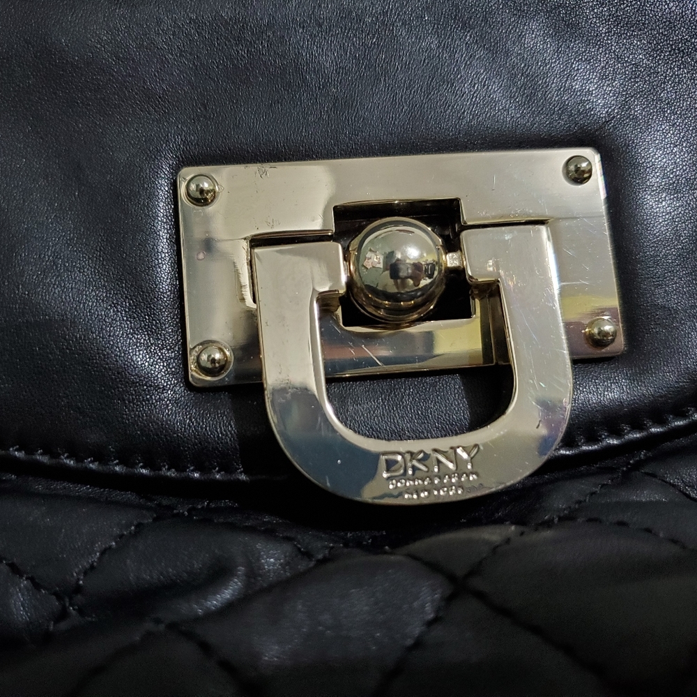 DKNY Quilted Nappa Leather Shoulder Bag